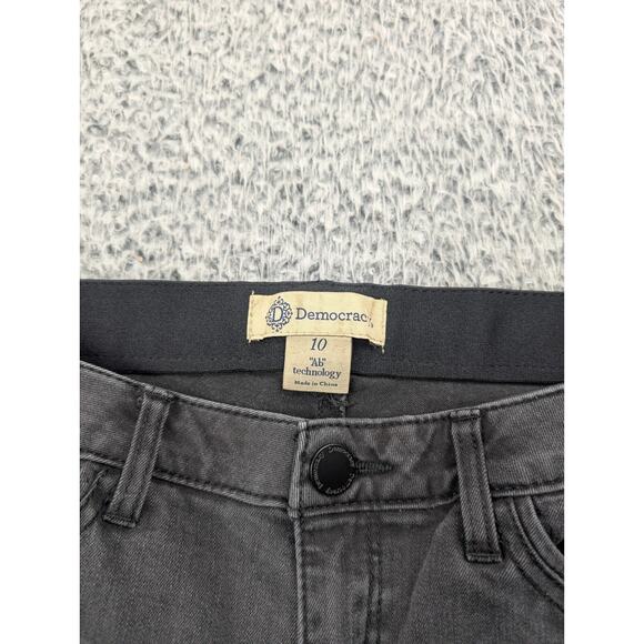 Democracy Jeans Women 10 Black Ab Technology Skinny Distressed Normcore Casual - Picture 4 of 10